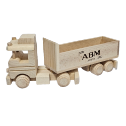 Auto tir z przyczepą + logo